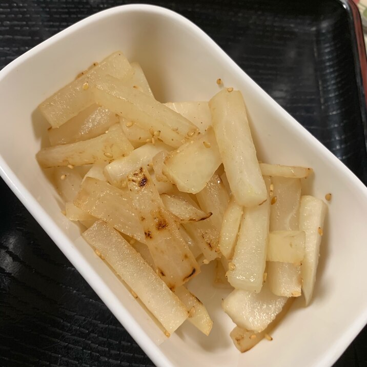 大根のごま塩炒め